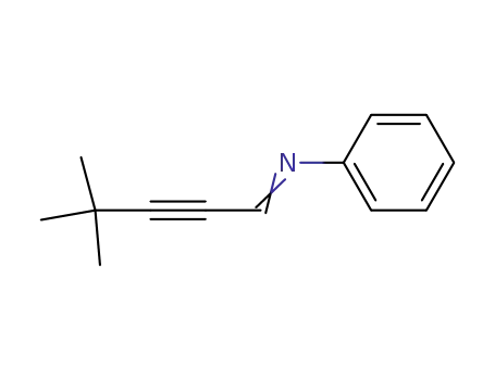 Benzenamine, N-(4,4-dimethyl-2-pentynylidene)-