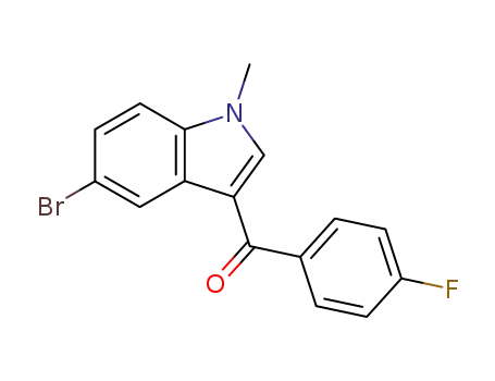 (5-bromo-1-methyl-1<i>H</i>-indol-3-yl)-(4-fluoro-phenyl)-methanone