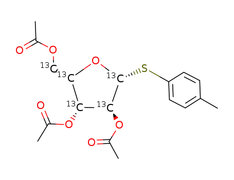 p-cresyl 2,3,5-tri-O-acetyl-1-thio-α-D-[U-13C5]-arabinofuranoside