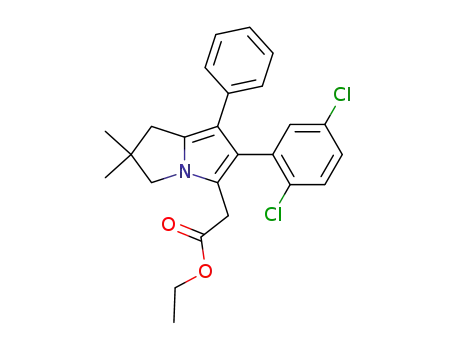 [2-(2,5-Dichloro-phenyl)-6,6-dimethyl-1-phenyl-6,7-dihydro-5H-pyrrolizin-3-yl]-acetic acid ethyl ester