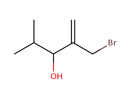 Molecular Structure of 189089-22-3 (1-Penten-3-ol, 2-(bromomethyl)-4-methyl-)