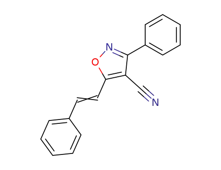 3-phenyl-5-styrylisoxazole-4-carbonitrile