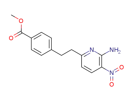 Molecular Structure of 187242-87-1 (4-[2-(6-Amino-5-nitro-pyridin-2-yl)-ethyl]-benzoic acid methyl ester)