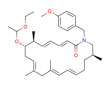(3E,5E,10E,13E,15E)-(7S,8S,19S)-8-(1-Ethoxy-ethoxy)-1-(4-methoxy-benzyl)-7,11,13,19-tetramethyl-azacycloicosa-3,5,10,13,15-pentaen-2-one