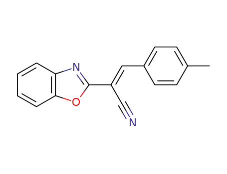 (E)-2-(1,3-benzoxazol-2-yl)-3-(p-tolyl)acrylonitrile