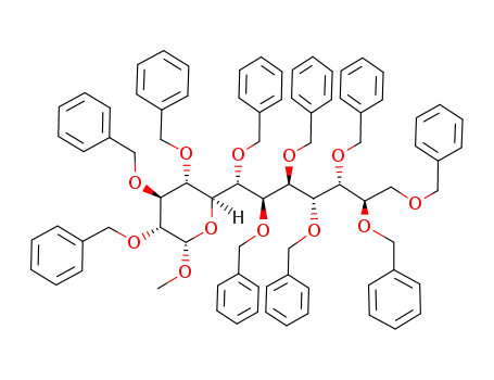 (2R,3S,4S,5R,6S)-3,4,5-Tris-benzyloxy-2-((1R,2R,3S,4S,5R,6R)-1,2,3,4,5,6,7-heptakis-benzyloxy-heptyl)-6-methoxy-tetrahydro-pyran