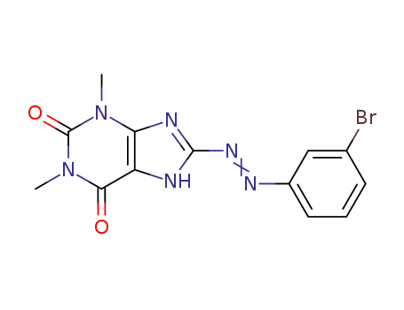 8-(3-bromophenylazo)theophylline