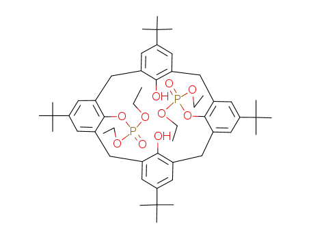 Molecular Structure of 174391-26-5 (O,O-BIS(DIETHOXYPHOSPHORYL)-TERT-BUTYLCALIX[4!ARENE, 97)