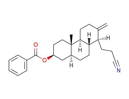 Benzoic acid (2S,4aS,4bS,8S,8aS,10aS)-8-(2-cyano-ethyl)-4a-methyl-7-methylene-tetradecahydro-phenanthren-2-yl ester