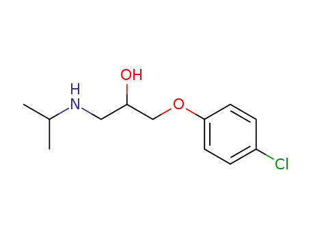Molecular Structure of 5790-34-1 (1-(Isopropylamino)-3-(4-chlorophenoxy)propane-2-ol)