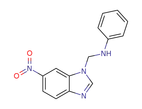 Molecular Structure of 103248-21-1 (N-[(6-nitro-1H-benzimidazol-1-yl)methyl]aniline)