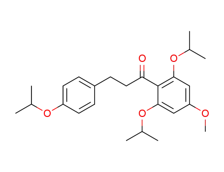 Molecular Structure of 111348-32-4 (2',4,6'-triisopropyloxy-4'-methoxydihydrochalcone)