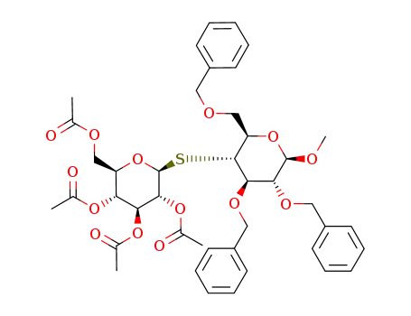 methyl 2,3,6-tri-O-benzyl-4-S-(2,3,4,6-tetra-O-acetyl-β-D-glucopyranosyl)-4-thio-β-D-glucopyranoside