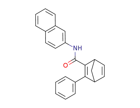 Molecular Structure of 158197-94-5 (Bicyclo[2.2.1]hepta-2,5-diene-2-carboxamide,
N-2-naphthalenyl-3-phenyl-)
