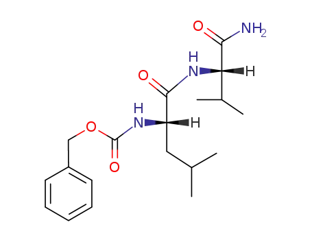 Molecular Structure of 14611-15-5 (<i>N</i>-(<i>N</i>-benzyloxycarbonyl-L-leucyl)-L-valine amide)