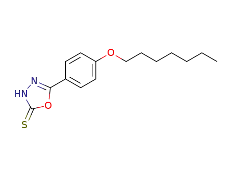 5-(p-n-heptyloxy)phenyl-3H-1,3,4-oxadiazoline-2-thione
