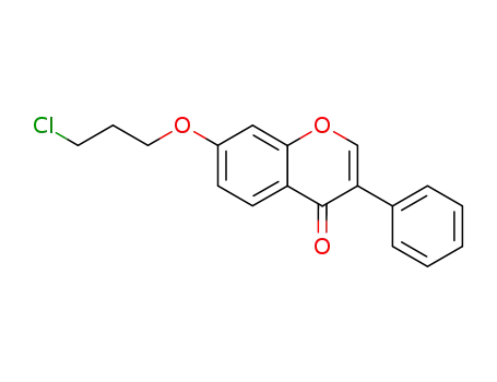 Molecular Structure of 35212-44-3 (7-(3-chloropropyloxy)-isoflavone)