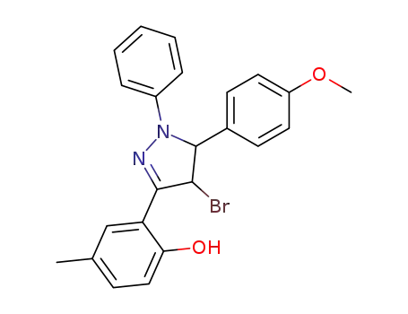 2-[4-Bromo-5-(4-methoxy-phenyl)-1-phenyl-4,5-dihydro-1H-pyrazol-3-yl]-4-methyl-phenol