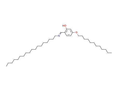 Molecular Structure of 210624-60-5 (Phenol, 5-(dodecyloxy)-2-[(octadecylimino)methyl]-)