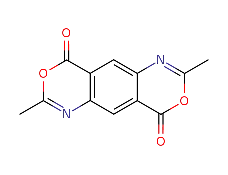 Molecular Structure of 22438-03-5 (2,7-dimethyl-benzo[1,2-<i>d</i>;4,5-<i>d</i>']bis[1,3]oxazine-4,9-dione)
