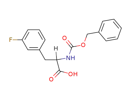 Molecular Structure of 126693-47-8 (Phenylalanine,3-fluoro-N-[(phenylmethoxy)carbonyl]-)