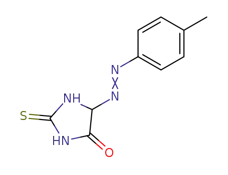 Molecular Structure of 16252-72-5 (4-Imidazolidinone, 5-[(4-methylphenyl)azo]-2-thioxo-)