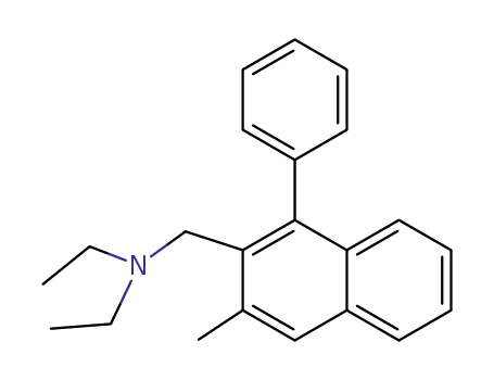 Molecular Structure of 1416470-23-9 (2-(Diethylaminomethyl)-3-methyl-1-phenylnaphthalene)