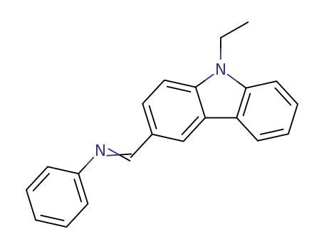 Molecular Structure of 19850-06-7 (Benzenamine, N-[(9-ethyl-9H-carbazol-3-yl)methylene]-)