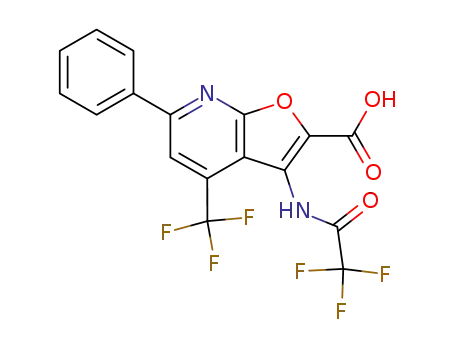 2-Carboxy-3-trifluoroacetylamino-4-trifluoromethyl-6-phenylfuro<2,3-b>pyridine