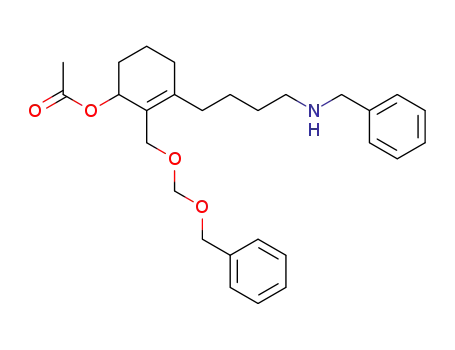 3-acetoxy-1-(4-benzylaminobutyl)-2-(benzyloxymethoxymethyl)cyclohex-1-ene