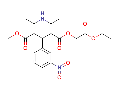 ethoxycarbonylmethyl methyl 1,4-dihydro-2,6-dimethyl-4-(3-nitrophenyl)-3,5-pyridinedicarboxylate