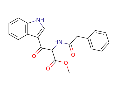 Molecular Structure of 73054-05-4 (methyl N-phenylacetyl-β-oxotryptophanate)