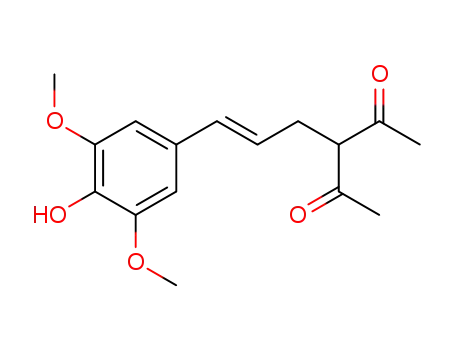 2,4-Pentanedione,
3-[3-[4-(acetyloxy)-3,5-dimethoxyphenyl]-2-propenyl]-, (E)-