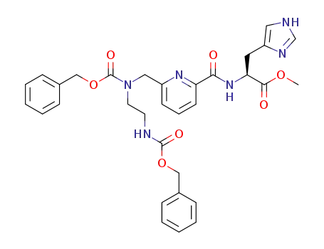methyl N<sup>α</sup>-[6-({N-[2-(benzyloxycarbonylamino)ethyl]-N-benzyloxycarbonylamino}methyl)-2-pyridylcarbonyl]-L-histidinate