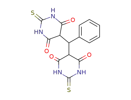Molecular Structure of 118830-56-1 (4,6(1H,5H)-Pyrimidinedione,
5,5'-(phenylmethylene)bis[dihydro-2-thioxo-)