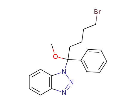 1-(benzotriazol-1-yl)-5-bromo-1-methoxy-1-phenylpentane