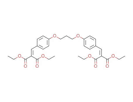 2-(4-{3-[4-(2,2-Bis-ethoxycarbonyl-vinyl)-phenoxy]-propoxy}-benzylidene)-malonic acid diethyl ester