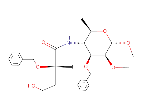 (S)-2-Benzyloxy-N-((2R,3R,4S,5S,6S)-4-benzyloxy-5,6-dimethoxy-2-methyl-tetrahydro-pyran-3-yl)-4-hydroxy-butyramide