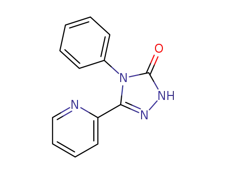 Molecular Structure of 2039-04-5 (3H-1,2,4-Triazol-3-one, 2,4-dihydro-4-phenyl-5-(2-pyridinyl)-)