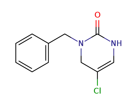 2(1H)-Pyrimidinone, 5-chloro-3,6-dihydro-1-(phenylmethyl)-