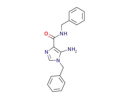 Molecular Structure of 7026-49-5 (1H-Imidazole-4-carboxamide, 5-amino-N,1-bis(phenylmethyl)-)