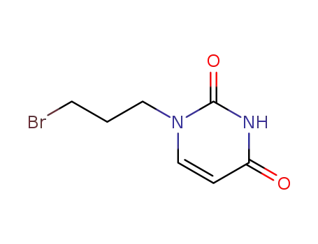 Molecular Structure of 22917-77-7 (1-(3-BROMO-PROPYL)-1H-PYRIMIDINE-2,4-DIONE)
