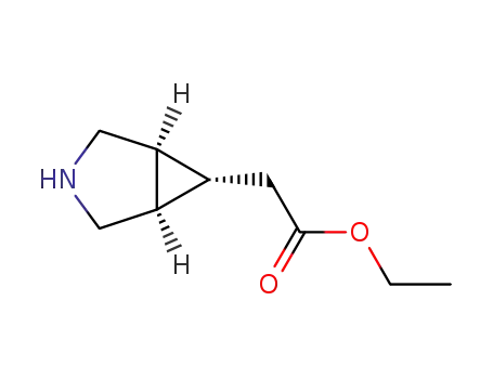 Molecular Structure of 1251668-97-9 ((2-(1α,5α,6α)-3-azabicyclo[3.1.0]hexan-6-yl)acetic acid ethyl ester)