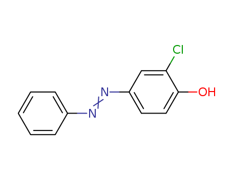 Phenol,2-chloro-4-(2-phenyldiazenyl)- cas  6657-05-2