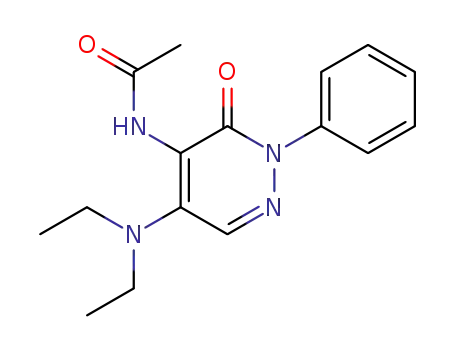 Acetamide,
N-[5-(diethylamino)-2,3-dihydro-3-oxo-2-phenyl-4-pyridazinyl]-