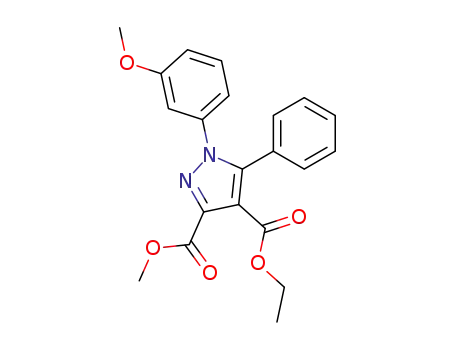4-ethyl 3-methyl 1-(3-methoxyphenyl)-5-phenyl-1H-pyrazole-3,4-dicarboxylate