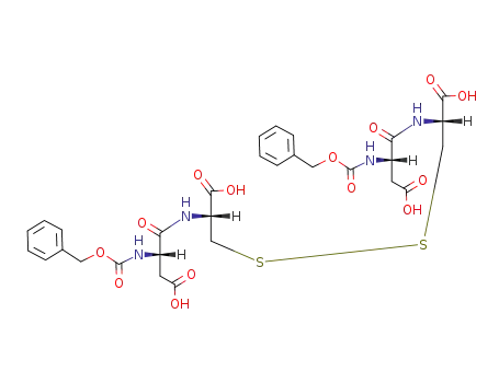 (S)-3-Benzyloxycarbonylamino-N-{(R)-2-[(R)-2-((S)-2-benzyloxycarbonylamino-3-carboxy-propionylamino)-2-carboxy-ethyldisulfanyl]-1-carboxy-ethyl}-succinamic acid