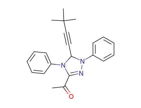 1-[5-(3,3-Dimethyl-but-1-ynyl)-1,4-diphenyl-4,5-dihydro-1H-[1,2,4]triazol-3-yl]-ethanone