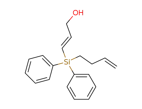 Molecular Structure of 189950-71-8 (2-Propen-1-ol, 3-(3-butenyldiphenylsilyl)-, (E)-)