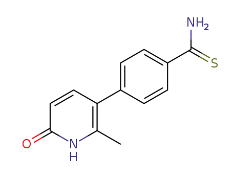 4-(1,6-dihydro-2-methyl-6-oxo-3-pyridinyl)benzenecarbothioamide